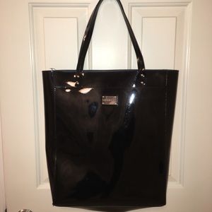 Black patent leather bag by Cynthia Rowley